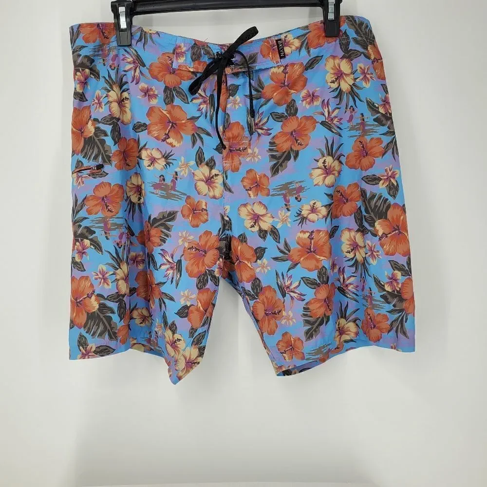 Brooklyn Clothe Co. Floral Print Board Short  Size 36